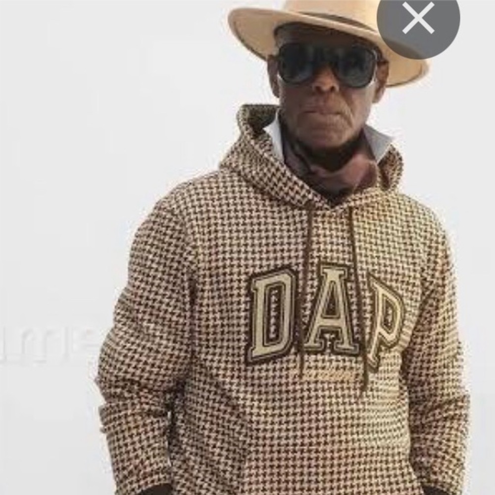 DAP Gap Men’s Hoodie, Houndstooth Brown, Size Medium